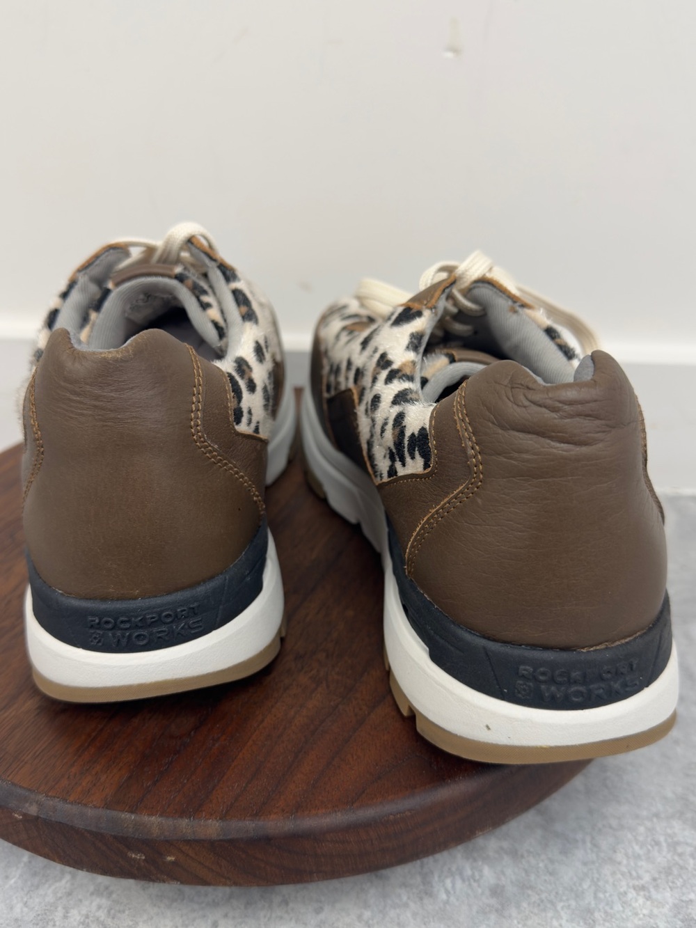 Rockport Works Leopard Print Composite Toe Safety Shoes Women’s 8.5W NWOB - Picture 6 of 12
